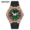 Sanda 6067 Large Screen Sport Watch Women's Sports Electronic Digital Watch Male Multi-Function Outdoor Waterproof Wristwatch