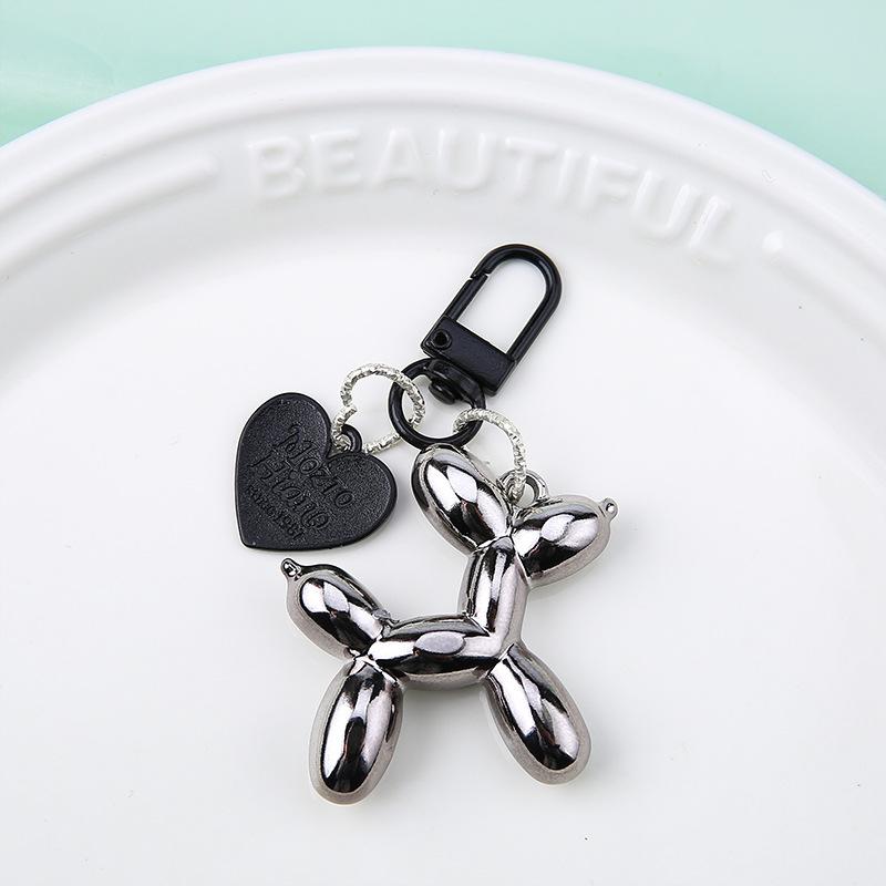 Fashion Keychain Punk Y2K Balloon Dog Keychains for Women Bag Pendant Jewelry Trinket Girl's Car Key Ring Key Chain Accessories