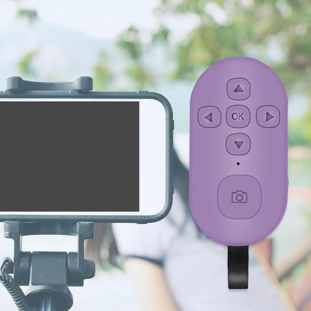 Rechargeable Phone Camera Shutter Remote Control Photos and Selfies Music Page Flip with Lanyard Media Multifunction Page Turner