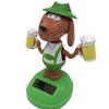 1pc Solar Car Dashboard Bobble Head Decoration Dancing Bobble Head Figures Dancer Dog Ornament Swinging Animated Dancer Toy