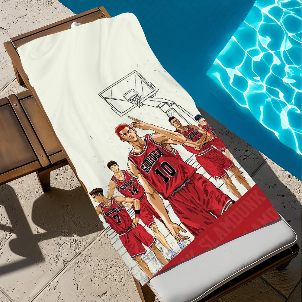 S-slam Anime Cute Towel D-dunk Beach Quick Dry Soft Pool Towels Gift for Travel Gym Shower Camping Sports