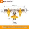Telu Copper Gas Pipe Tee Valve, Y-Type 4-Point Ball Valve, One-in-Two Natural Gas Switch