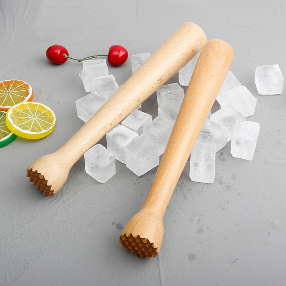 Hammer Bar Tool Mixer Cocktail Wooden Muddler Masher Stirrer Ice Crusher