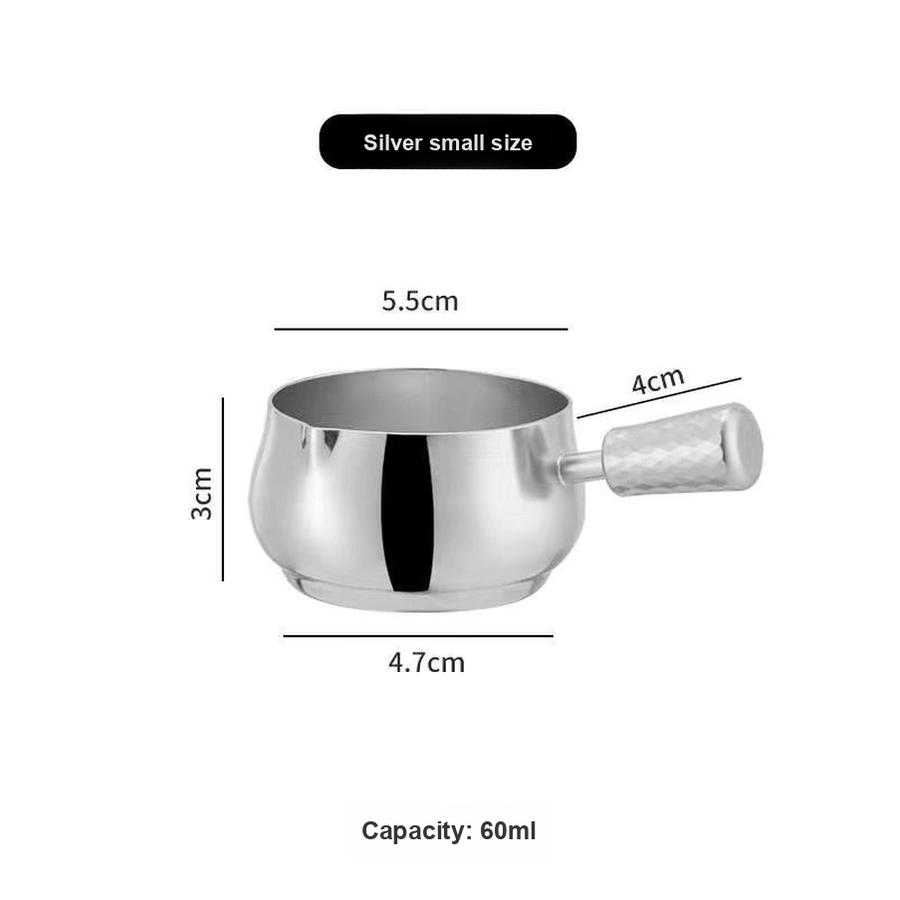 Мини-чашка для соуса из нержавеющей стали 304 для западного картофеля фри, кетчупа, уксуса, соусница для дипа, блюдце для соуса для стейка 60 mL
