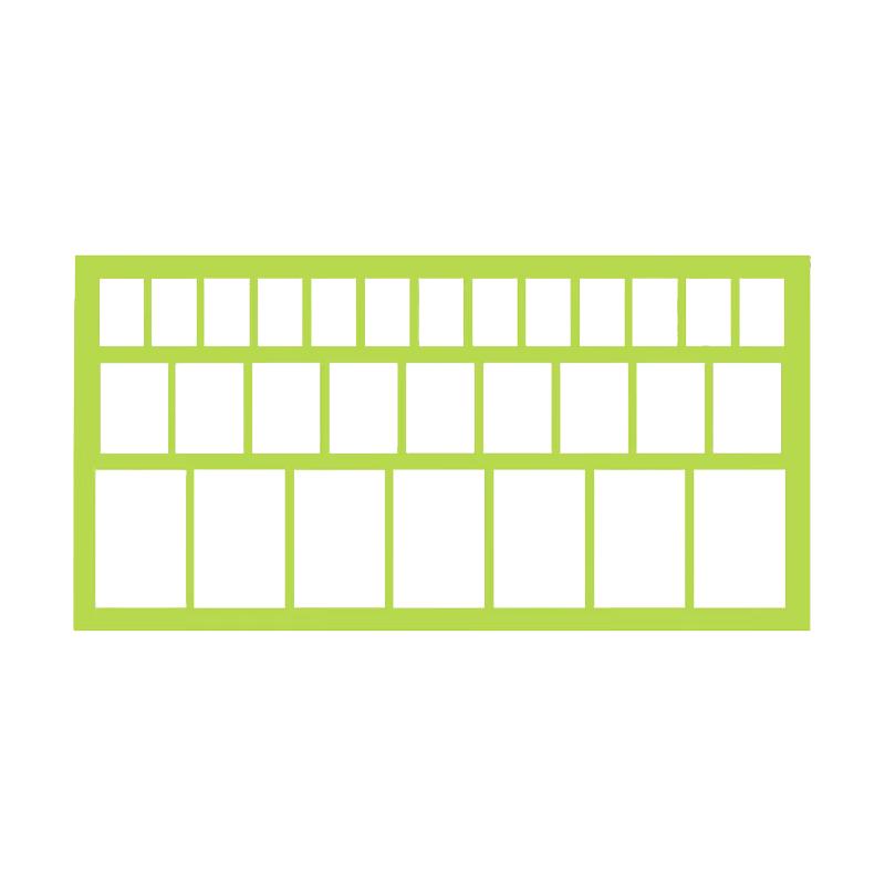 Three-in-One Tactical Map Scale Ruler