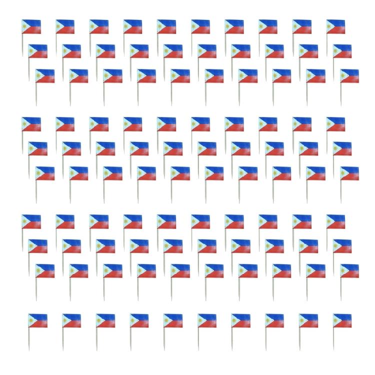 100Pcs National Flag Toothpick Cakes Picks Cupcake Top Decoration For Sweets Desserts Display And Festival Celebration