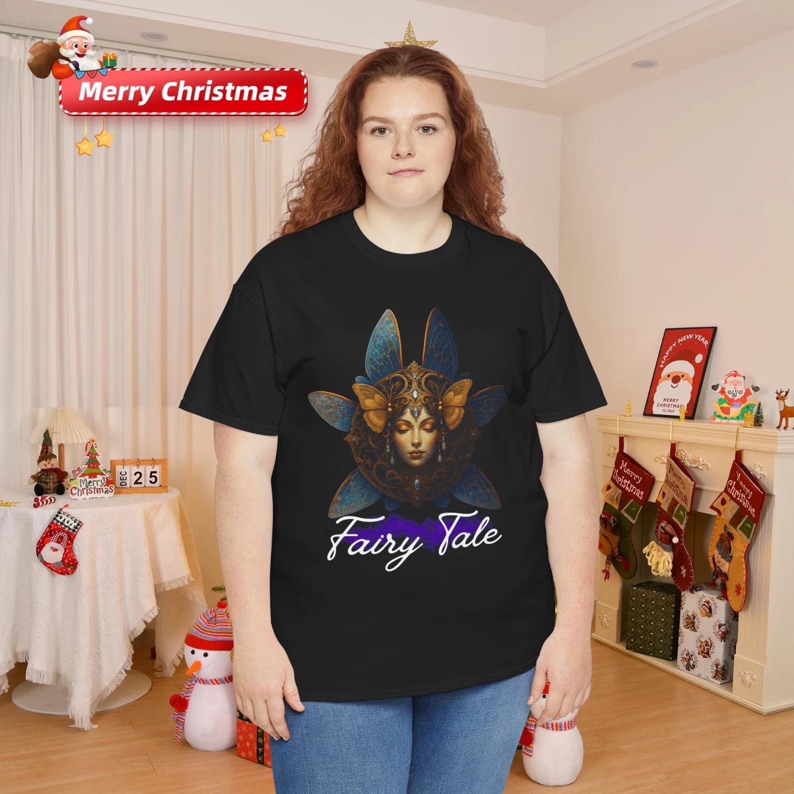 

Fairy Tale Enchanted Goddess Graphic Tee Mystical Butterfly Wing Design S