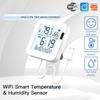 ABGR-Temperature & Humidity Sensor LCD Screen Infrared Sensing Backlight Smart Tuya APP Remote Alexa Voice