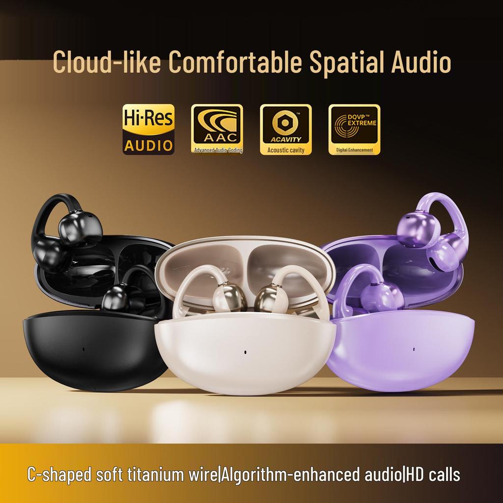 Bluetooth Ear Clip Earbuds 2026 | M09 Wireless, Comfortable, Pain-Free, High-Performance