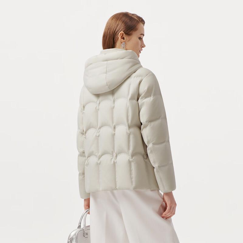 Tanbor Women's Short Hooded Goose Down Winter Jacket 5520392A