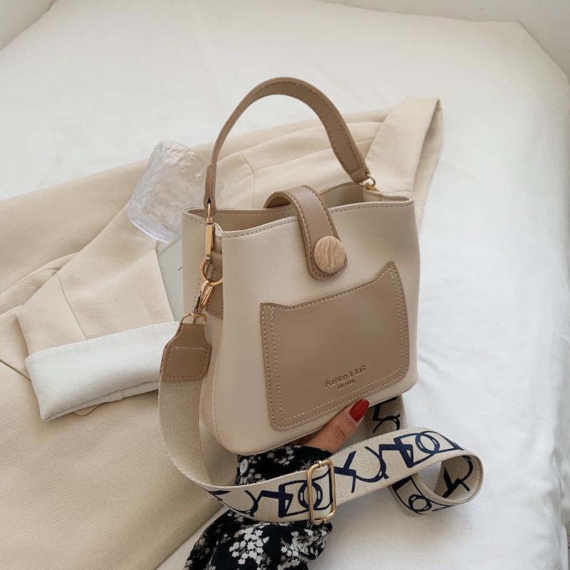 

Літо 2024 Модна жіноча сумка-відро – Універсальна ручна, на плече, месенджер в стилі інтернет-зірки. хакі