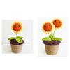 Knitted Sunflower Pot Plant Creative Décor For Your Home