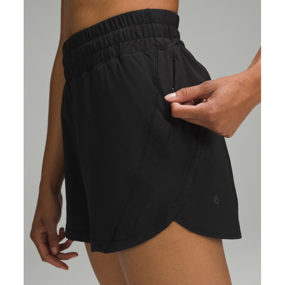 Lululemon Track That High Rise Lined Short 5  Black