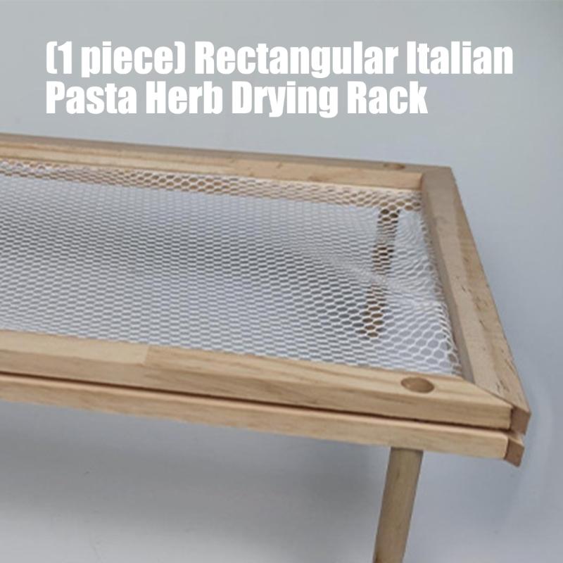 Rectangular Drying Stand for Home Italian Pastas Herbs Easy Storage