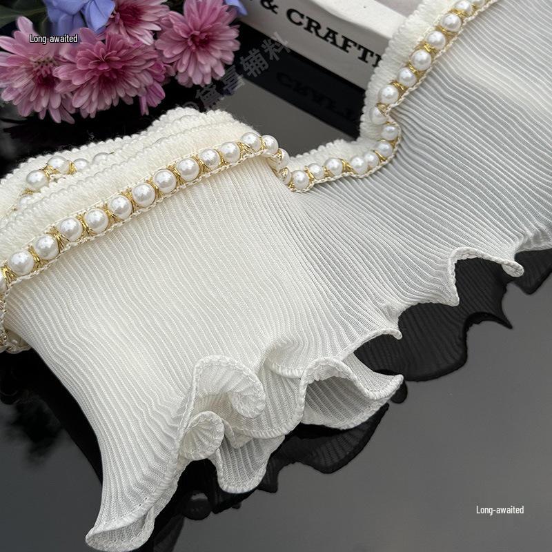 Chiffon Beaded Lace Accessories: DIY Clothing, Apparel, Shoes, Hats, Curtains, Table Lamps & Cushions.