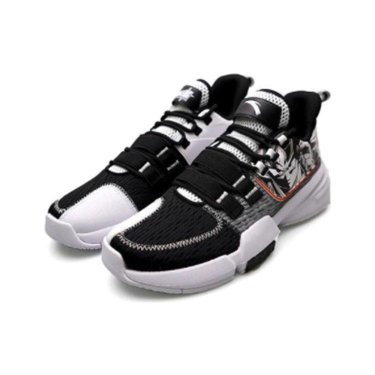 Anta Dragon Ball Super X  Goku Black Comfortable Versatile Shock Absorbing Non-Slip Wear-Resistant Low-Top Basketball Shoes Men Sneaker 112021615-1
