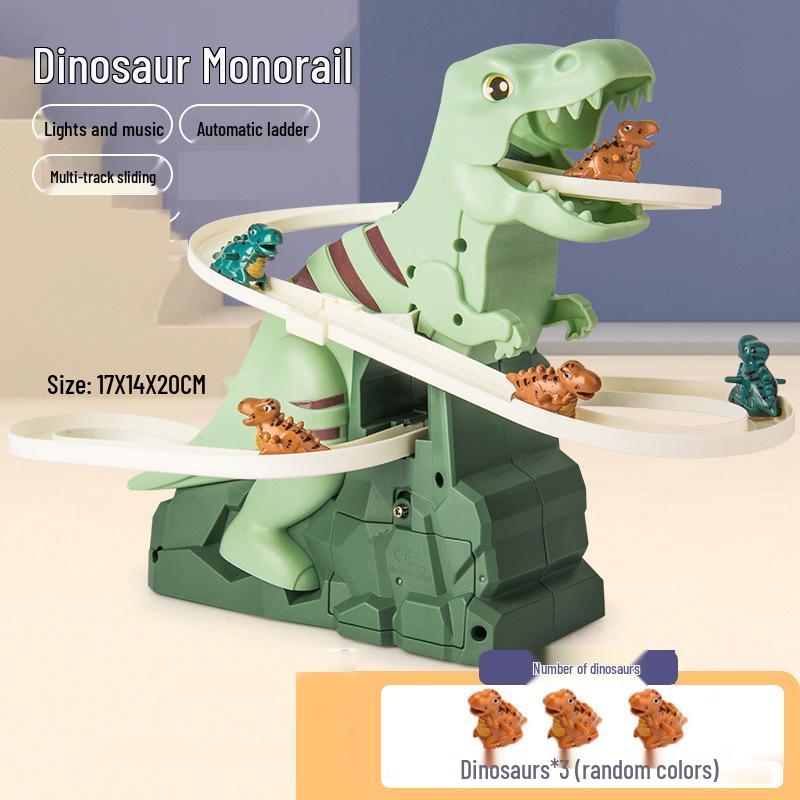 Authorized Milk Dragon Auto-Climb Single Rail Electric Adventure Track Toy