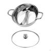 Mandarin Duck Pot Shabu Stainless Steel Cooking for Induction Cooktop Divided