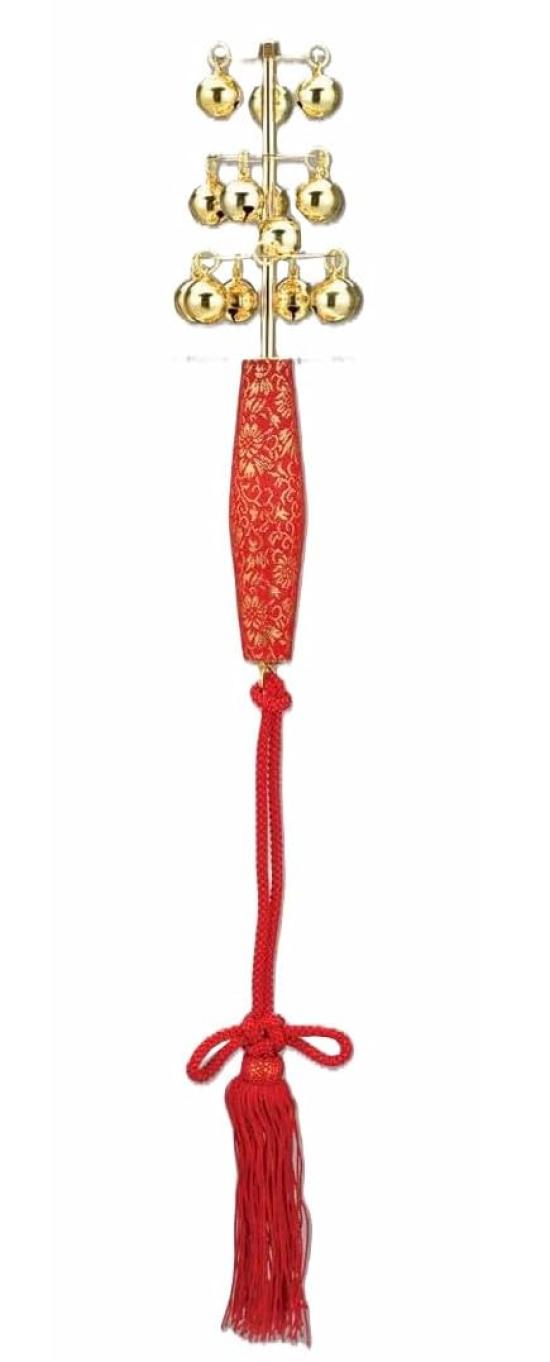 Sanbaso Bell (Sanbaso Suzu) - Standard Dance Prop - Shrine Maiden Bell - Kagura Bell - Bell - Purification - Shrine - Lucky Bell - Evil Spirit
