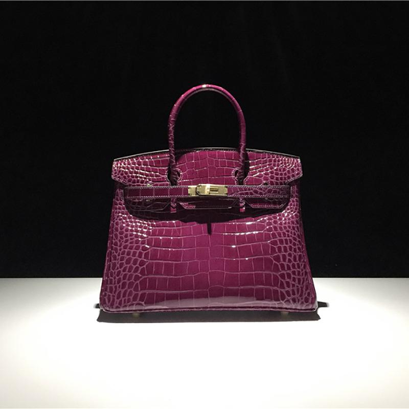 

Кожаная сумка с тиснением под крокодила платинового цвета, большой вместимости, модная и универсальная женская сумка, сумка через плечо для ношения в руке, портативная 25cm