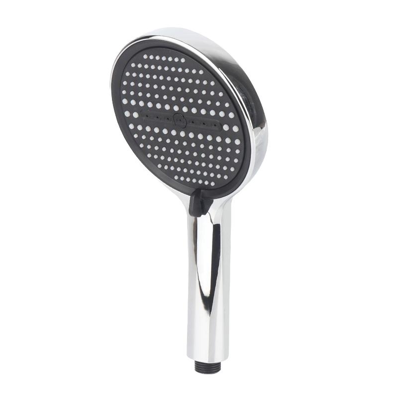 Luxury Plastic Handheld Shower Head Modern Design 3-Function High Pressure Rainfall 130mm Chrome Finish Easy Box (Silver,Other) серебряный