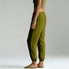 2025 European & American Style Women's High Waist Cotton Linen Wide Leg Yoga Pants