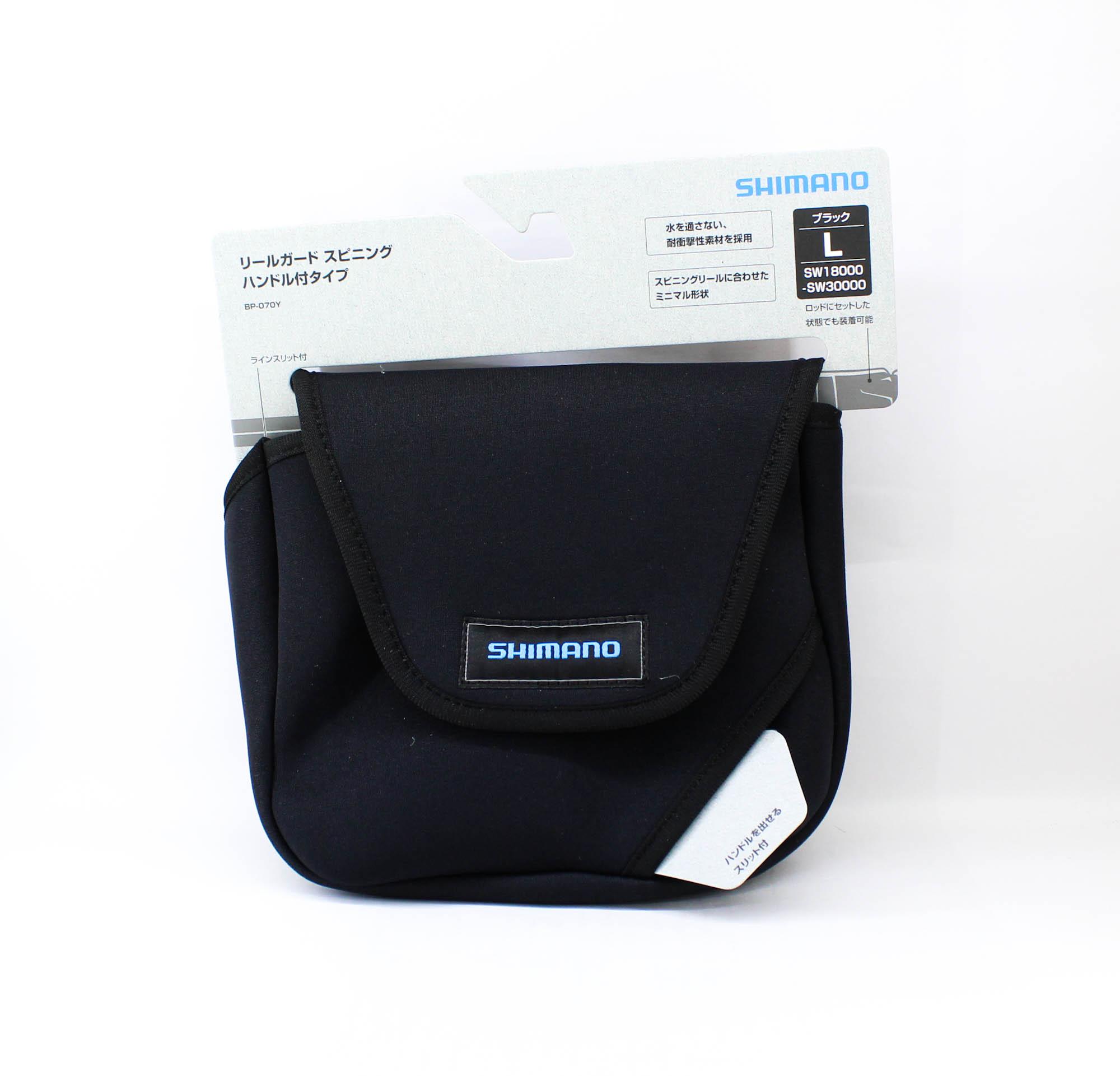 

Чохол для котушки Shimano BP-070Y Розмір L для спінінгових котушок Розмір котушки 18000-30000 BK (1584 рік) L чорний