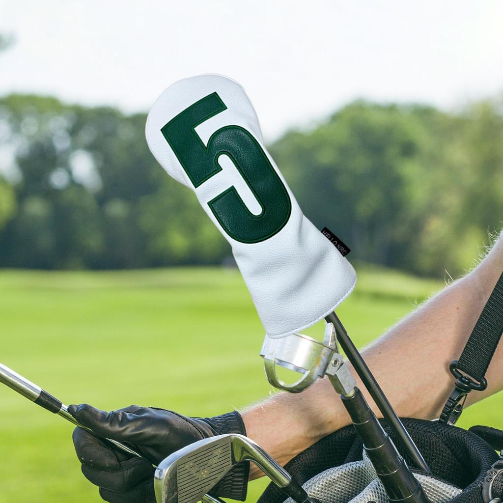 Golf Club Head Cover for Woods PU Leather Protection Wood Headcover Outdoor