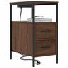 Nightstand Set 2 pcs Brown Oak Look 30 x 48 x 61 cm