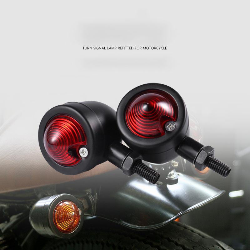 Universal Motorbike LEDWaterproof Aluminum Bullet Turn Signal Lights Indicator Running Brake Tail Lamp