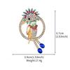 Creative Rhinestone Enamel Brooch Unisex Coat Clothing Lapel Pins Brooches For Party Jewelry Accessories