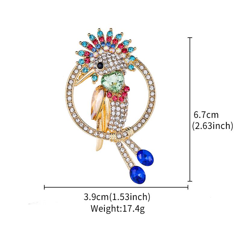 Creative Rhinestone Enamel Brooch Unisex Coat Clothing Lapel Pins Brooches For Party Jewelry Accessories