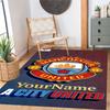 Manchester City Customize Your Name Floor Mat Design for Bedrooms Game Room Dormitory Foyer Antislip Carpet Decorate Offices Wedding Party Gift