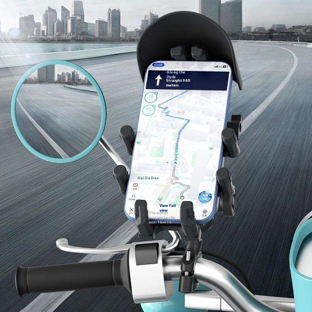 WUPP CS-2056B2 Suport de Telefon pentru Ghidon Motocicletă Anti-Șoc Suport de Telefon Stand