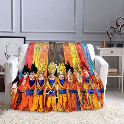 Japanese Anime Dragon Ball Z Blanket for Beds Hiking Picnic Fashionable Bedspread Throw Blanket