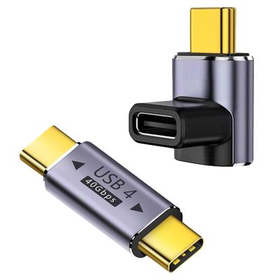 100w Usb C Adapter Type-C Male To Female Support 8k 60hz Video Output 40gbps Data Transfer Straight
