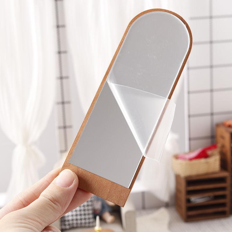 1/12 Dollhouse Wooden Full-Length Mirror Model Dollhouse Furniture Ornament Doll House Micro Scene Decor Accessories