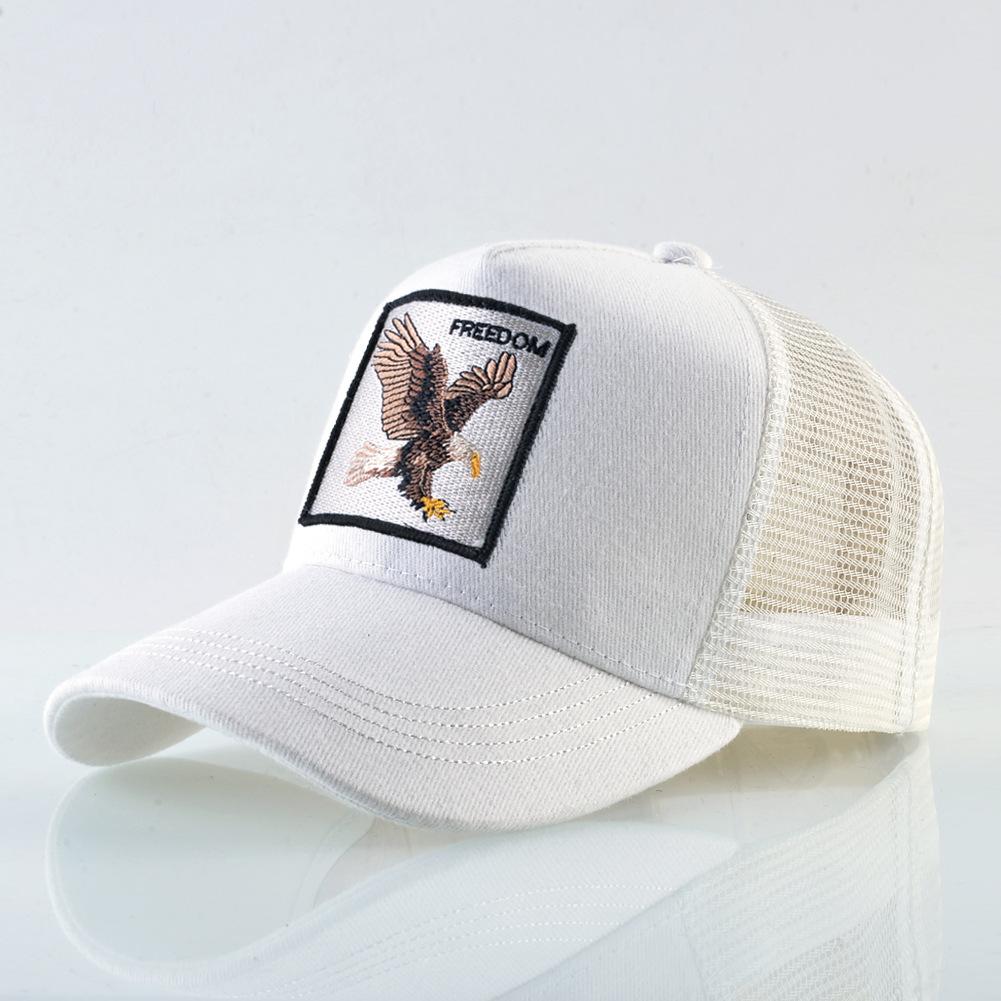 Fashion Trucker Caps With Embroidery Eagle Patch Four Seasons Snapback Baseball Cap For Men Women Adjustable Visor Hat