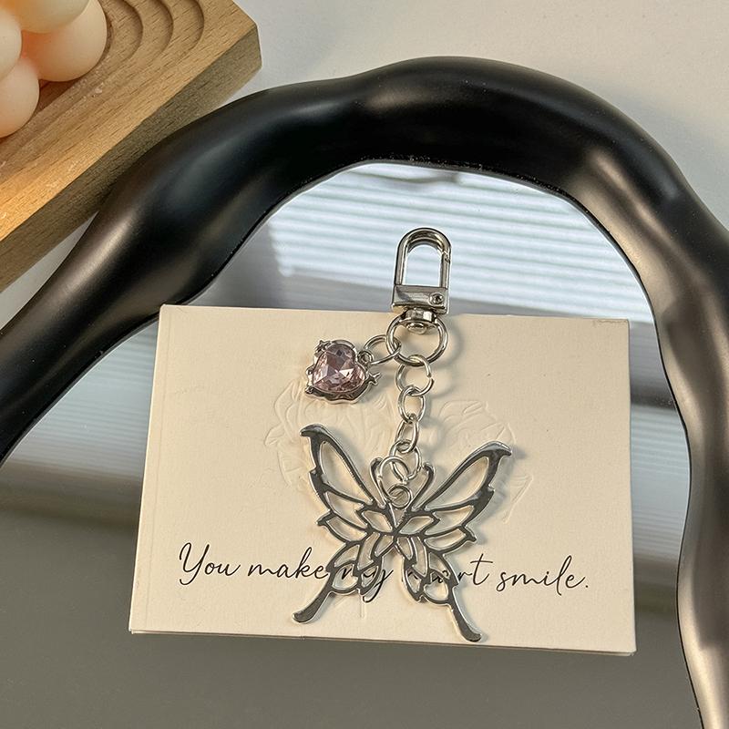 

Ins Style сплав бабочка брелок сердце телефон кулон чехол для наушников сумка-подвеска декор для автомобиля брелок ювелирные изделия подарки серебряный