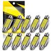 10PCS C5W LED Bulbs Canbus Festoon 31/36/39/41mm LED For Car Interior Dome Trunk License Plate Lights 12V 300LM 6500K White