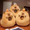 New Plush Capybara Sleeping Pillow Cartoon Capibara Cushion for Office Chair Waist Backrest Sofa Home Decor Gifts