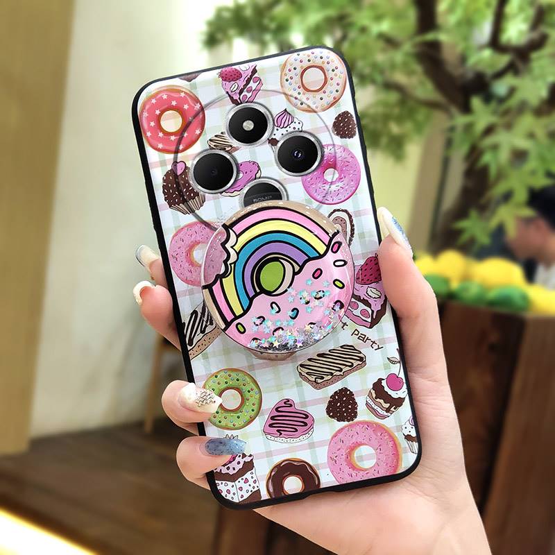 Waterproof protective Phone Case For Redmi A4 5G Dirt-resistant Soft Case Durable Quicksand Skin feel silicone TPU cute