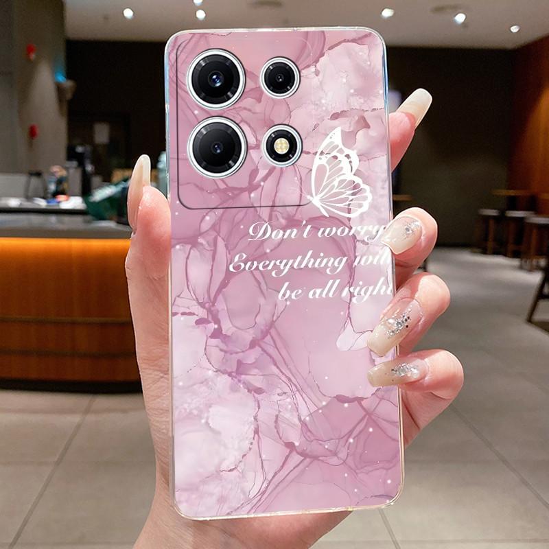 For Infinix Note 30 VIP Phone Case X6710 Clear Silicone Soft Cover For Infinix Note 30 VIP Fashion Flower Cases Note30 VIP Coque