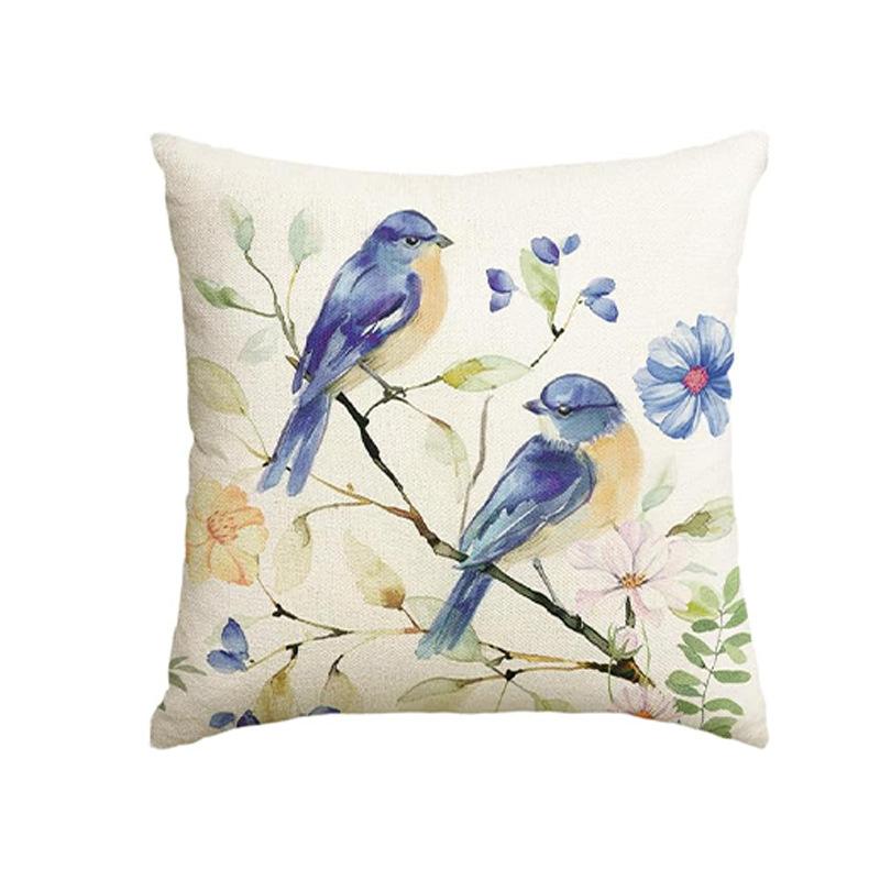 

Весенняя подушка Лавандовая серия писем Льняная печать Декоративная наволочка для дивана в помещении, спальни 45 * 45 pillowcase