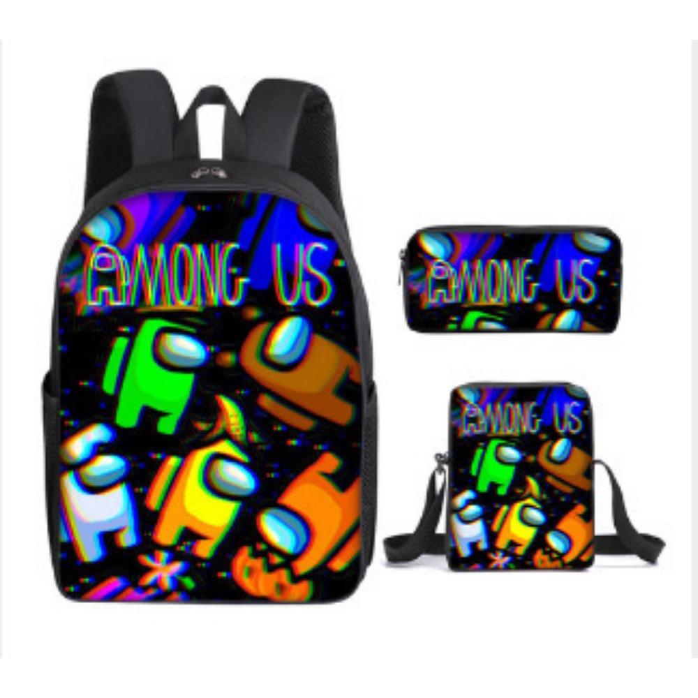 Among Us Middle School Student School Bag Cartoon School Bag Children's Backpack Backpack Satchel Moving