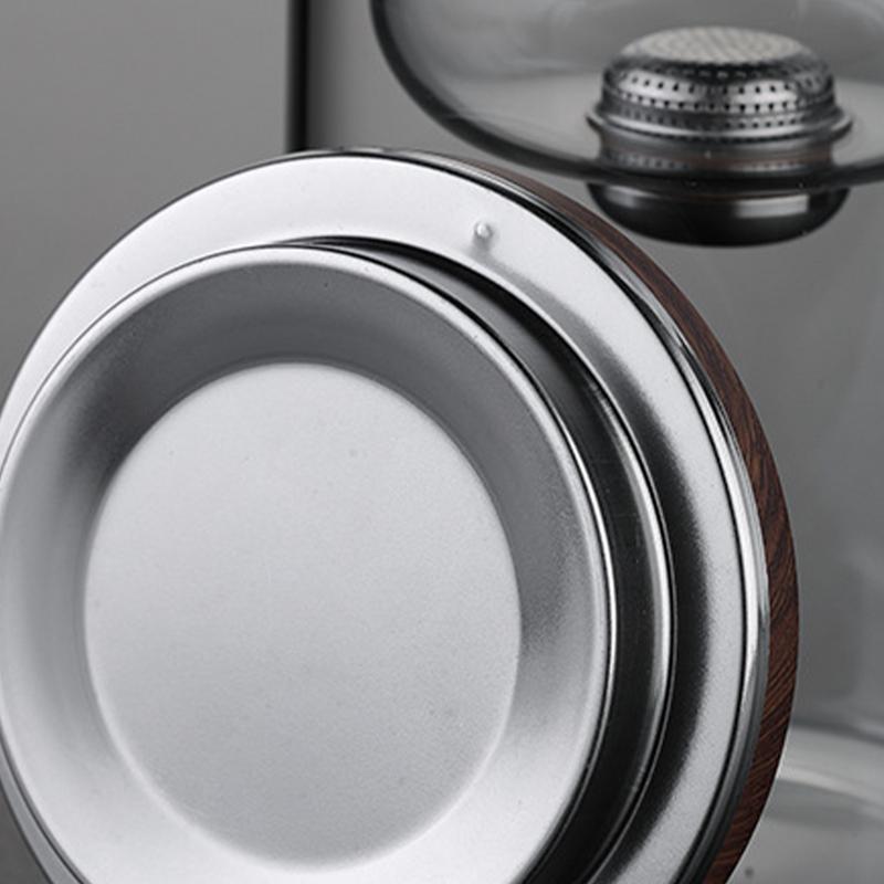 Skleněná čajová konvice s infuzérem 520ML/720ML Čajová konvice Oddělení vody Vnitřní magnet Jednoklikové magnetické filtrační sítko na čaj Sada šálků