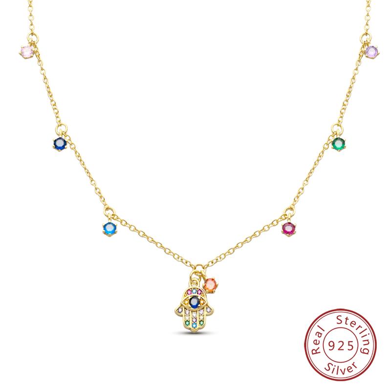 Necklace 925 Silver Cross Moonlight Guardian Dreamcatcher Necklace For Women Fashion Birthday Anniversary Jewelry Gifts