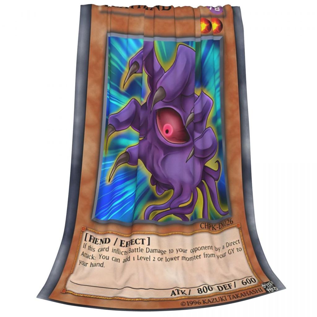 Yu Gi Oh Card Blanket Cover Plush Throw Blankets Summer Air Conditioning Portable Ultra-Soft Warm Bedsprea
