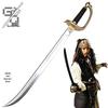 Captain Jack PU Rubber Toy Sword - Pirates of the Caribbean Halloween Prop