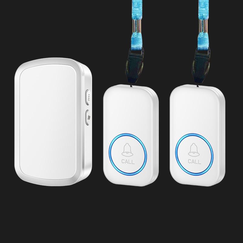 Wireless Elderly Call Button for Long-Distance Bedside and Caregiver Safety белый
